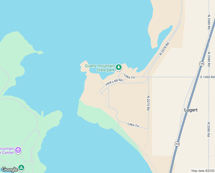 map of restaurants, bars, coffee shops, grocery stores, and more near 20746 East 1460 Road in Lone Wolf