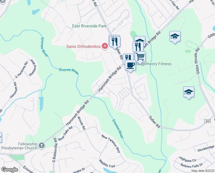 map of restaurants, bars, coffee shops, grocery stores, and more near 118 Brushy Hollow Lane in Greer