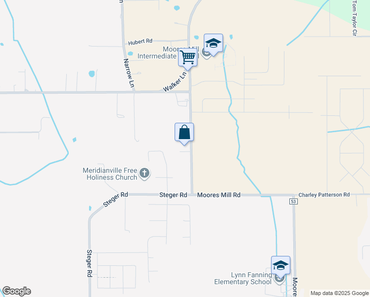 map of restaurants, bars, coffee shops, grocery stores, and more near 9415 Moores Mill Road in New Market