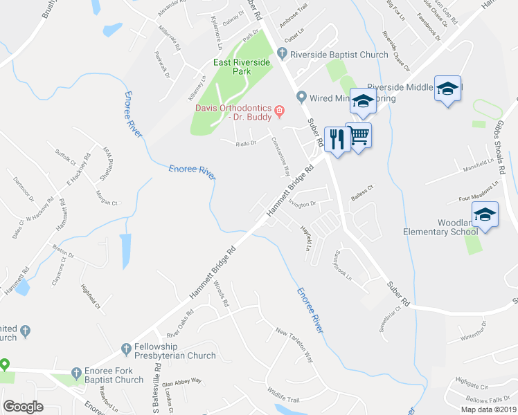 map of restaurants, bars, coffee shops, grocery stores, and more near 202 Nimbus Court in Greer
