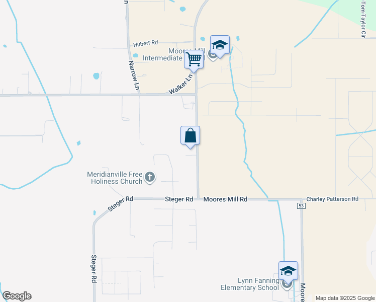map of restaurants, bars, coffee shops, grocery stores, and more near 9415 Moores Mill Road in New Market