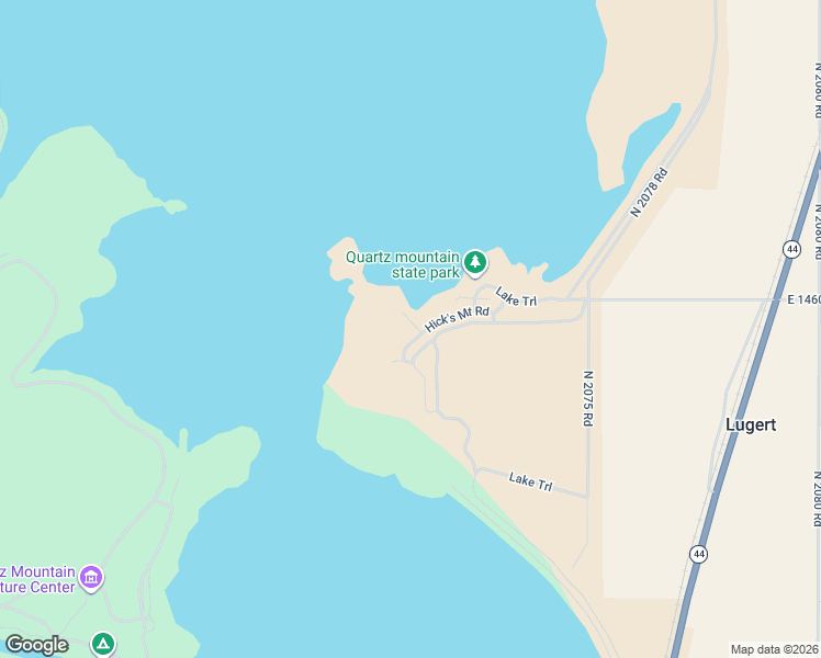 map of restaurants, bars, coffee shops, grocery stores, and more near 20746 East 1460 Road in Lone Wolf