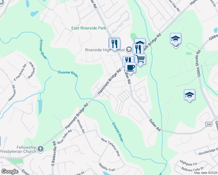 map of restaurants, bars, coffee shops, grocery stores, and more near 8 Irvington Drive in Greer