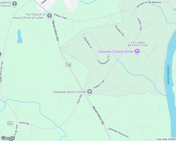 map of restaurants, bars, coffee shops, grocery stores, and more near 1820 Day Lily Lane in Rock Hill