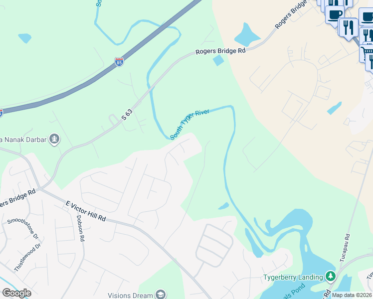 map of restaurants, bars, coffee shops, grocery stores, and more near 809 Jadeite Way in Duncan