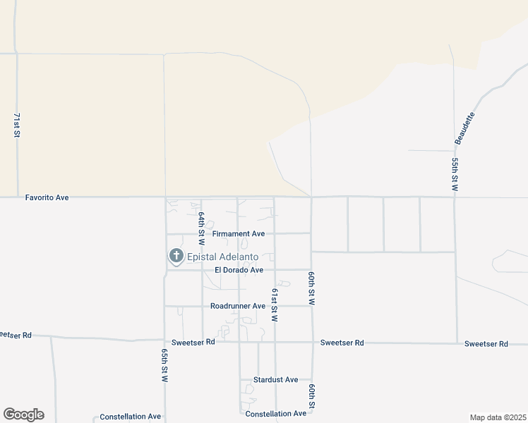 map of restaurants, bars, coffee shops, grocery stores, and more near 5457 61st Street West in Rosamond