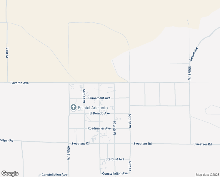 map of restaurants, bars, coffee shops, grocery stores, and more near 5457 61st Street West in Rosamond