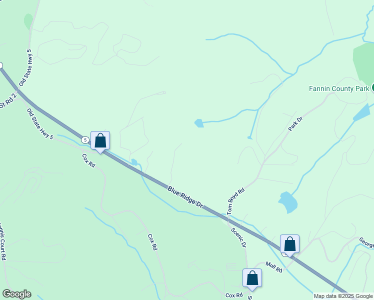 map of restaurants, bars, coffee shops, grocery stores, and more near 270 Stone Lane in Blue Ridge
