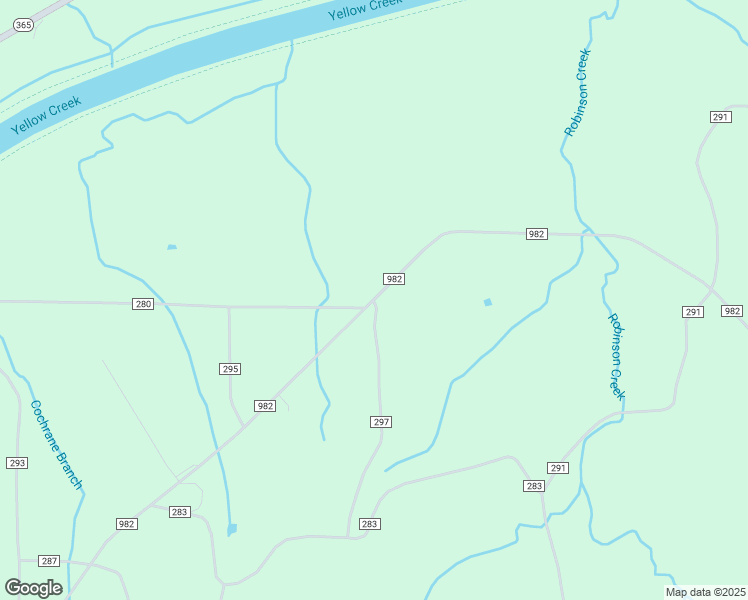map of restaurants, bars, coffee shops, grocery stores, and more near 642 County Road 982 in Iuka