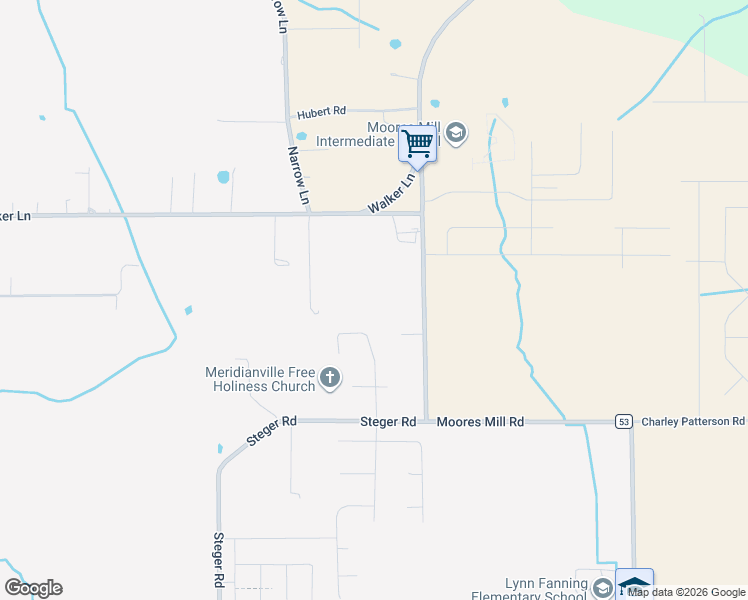 map of restaurants, bars, coffee shops, grocery stores, and more near 9403 Moores Mill Road in New Market