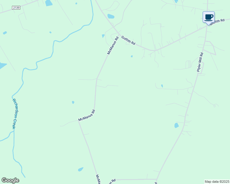 map of restaurants, bars, coffee shops, grocery stores, and more near McManus Road in Monroe