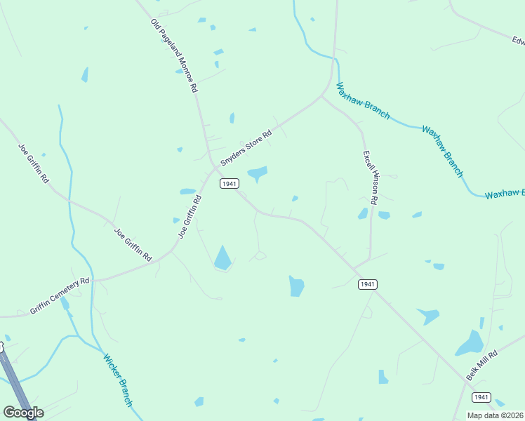 map of restaurants, bars, coffee shops, grocery stores, and more near 3307 Old Pageland Monroe Road in Monroe