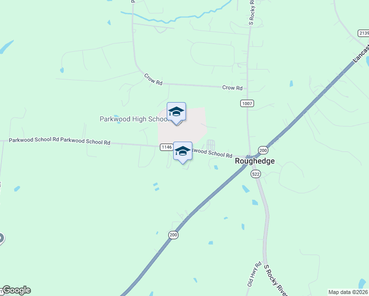 map of restaurants, bars, coffee shops, grocery stores, and more near 3120-3192 Parkwood School Rd in Monroe
