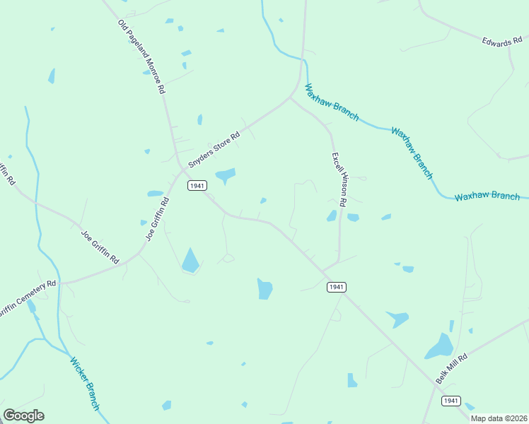 map of restaurants, bars, coffee shops, grocery stores, and more near 3315 Old Pageland Monroe Road in Monroe