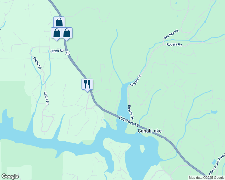 map of restaurants, bars, coffee shops, grocery stores, and more near 22 Tombstone Drive in Young Harris