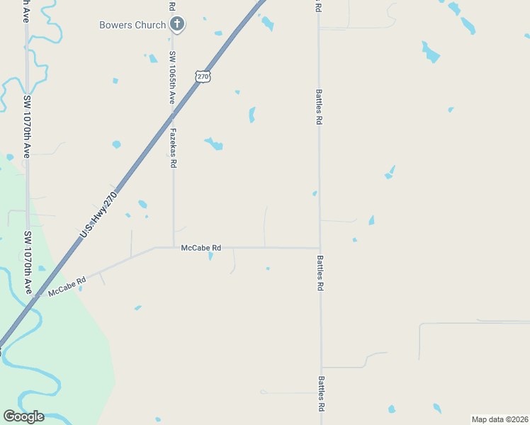 map of restaurants, bars, coffee shops, grocery stores, and more near 6191 Southwest 110th Road in Wilburton