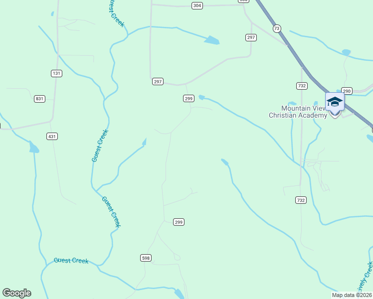 map of restaurants, bars, coffee shops, grocery stores, and more near 340 County Road 299 in Bryant