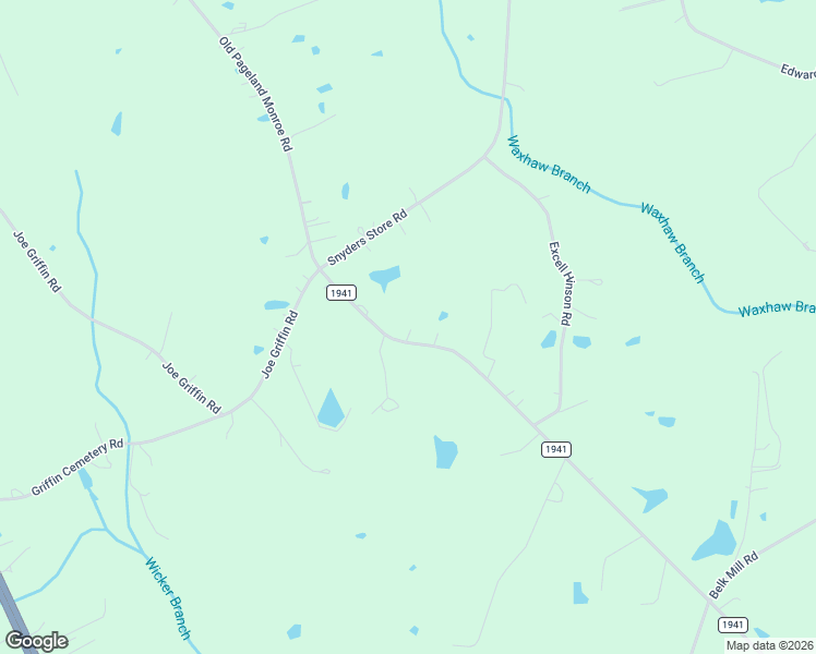 map of restaurants, bars, coffee shops, grocery stores, and more near 3307 Old Pageland Monroe Road in Monroe