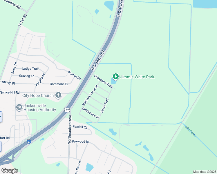 map of restaurants, bars, coffee shops, grocery stores, and more near 112 Cheyenne Trail in Jacksonville