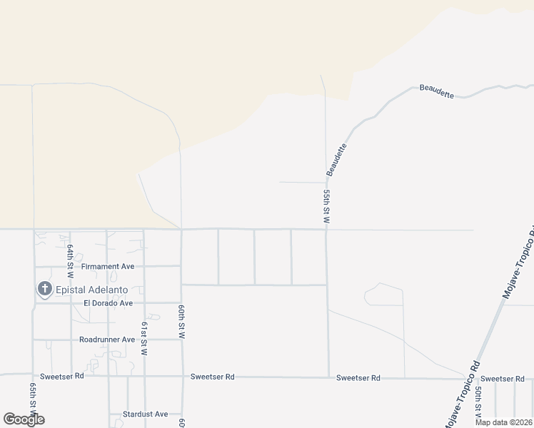map of restaurants, bars, coffee shops, grocery stores, and more near Favorito Avenue in Rosamond
