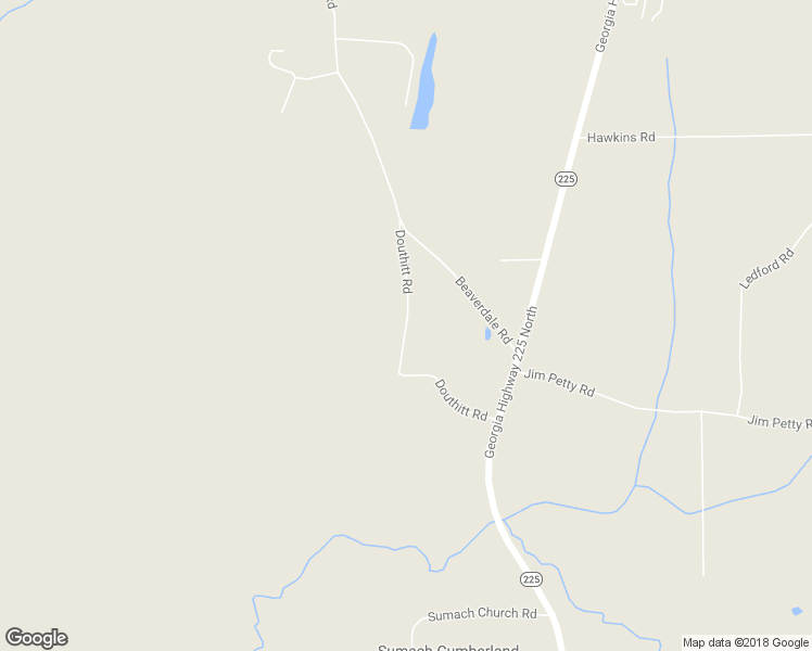 map of restaurants, bars, coffee shops, grocery stores, and more near Douthitt Road in Crandall