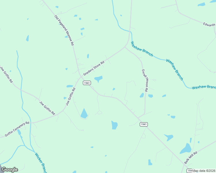 map of restaurants, bars, coffee shops, grocery stores, and more near 3315 Old Pageland Monroe Road in Monroe