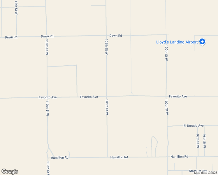 map of restaurants, bars, coffee shops, grocery stores, and more near 5741 105th Street West in Rosamond