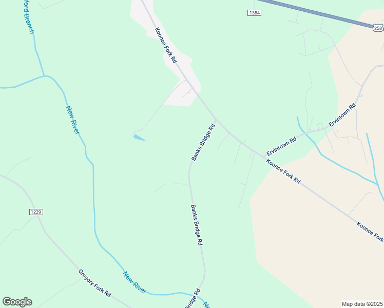 map of restaurants, bars, coffee shops, grocery stores, and more near 140 Banks Bridge Road in Richlands