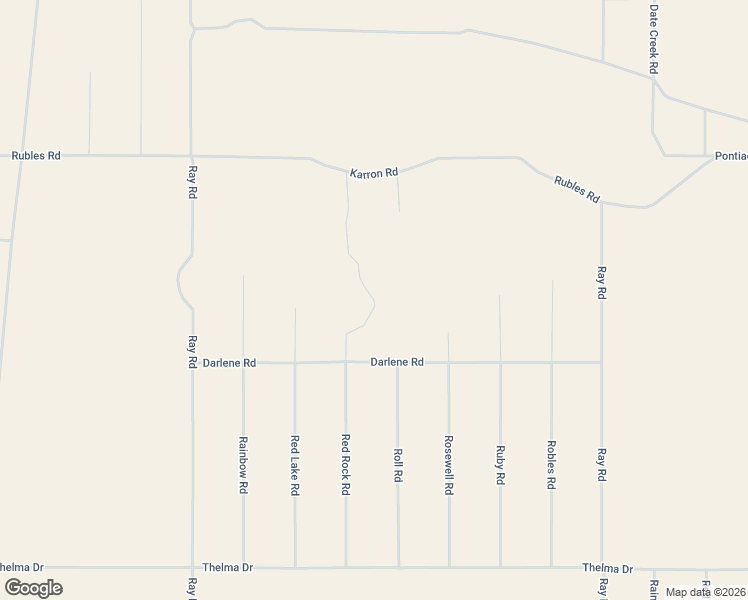 map of restaurants, bars, coffee shops, grocery stores, and more near Red Rock Road in Yucca