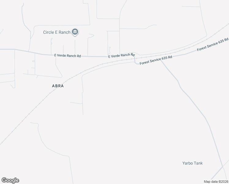 map of restaurants, bars, coffee shops, grocery stores, and more near 1595 East Verde Ranch Road in Paulden