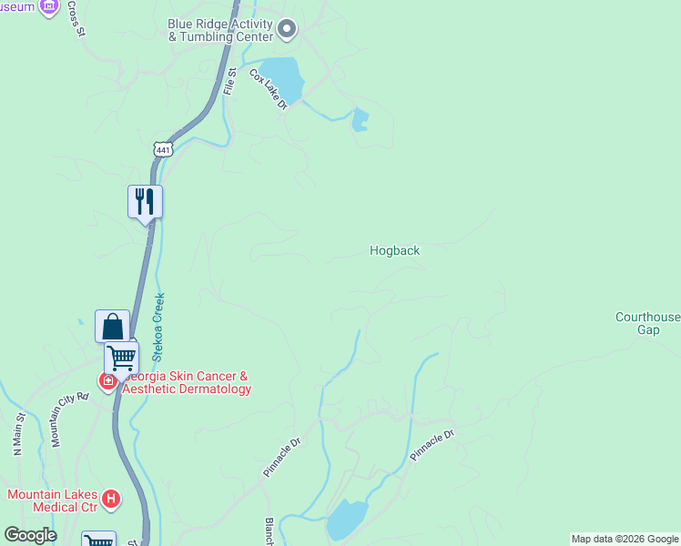 map of restaurants, bars, coffee shops, grocery stores, and more near 518 Leaf Wood Lane in Clayton