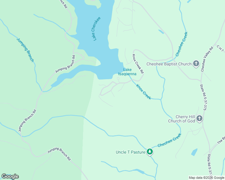 map of restaurants, bars, coffee shops, grocery stores, and more near 328 Knox Creek Road in Seneca