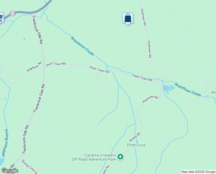 map of restaurants, bars, coffee shops, grocery stores, and more near 100 Bruce Drive in Blairsville