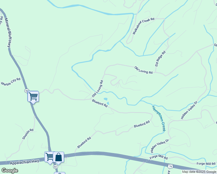 map of restaurants, bars, coffee shops, grocery stores, and more near 744 Old Loving Road in Morganton