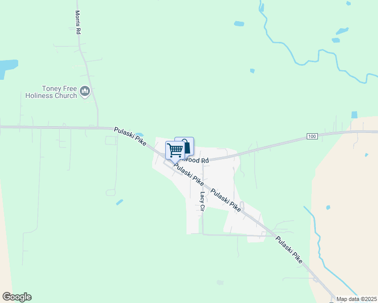 map of restaurants, bars, coffee shops, grocery stores, and more near 2529 Grimwood Road in Toney