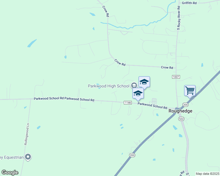map of restaurants, bars, coffee shops, grocery stores, and more near 4008 Wynbrook Way in Monroe