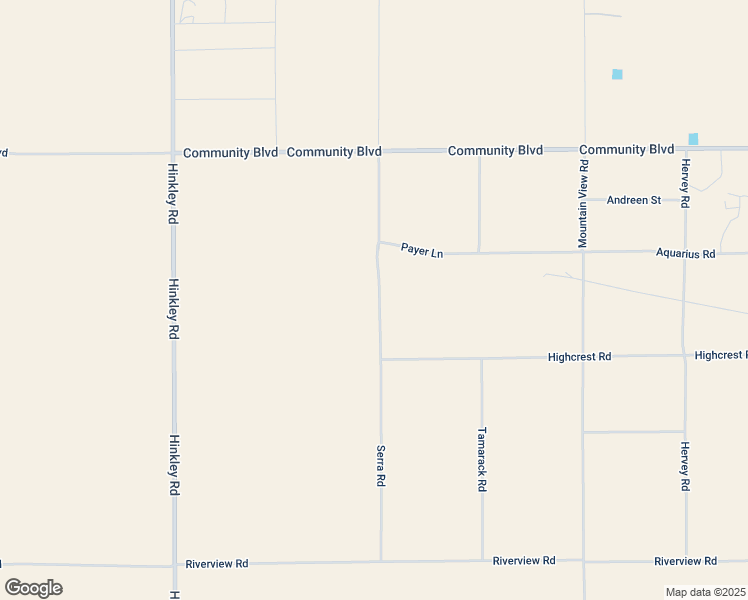 map of restaurants, bars, coffee shops, grocery stores, and more near Serra Road in San Bernardino County