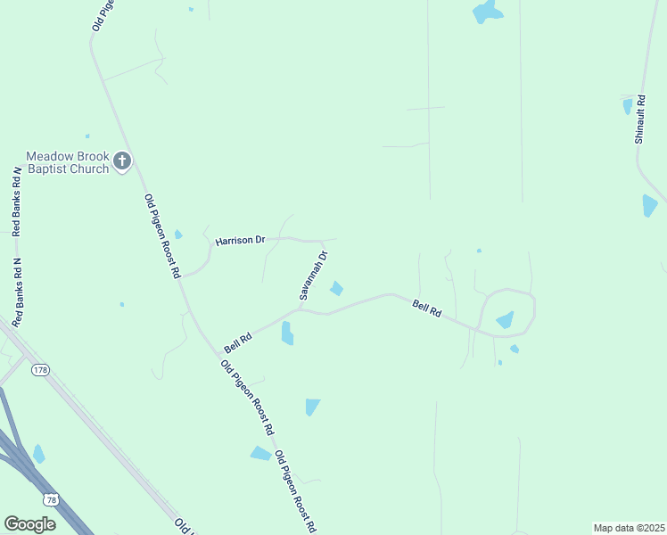 map of restaurants, bars, coffee shops, grocery stores, and more near 2846 Savannah Drive in Byhalia