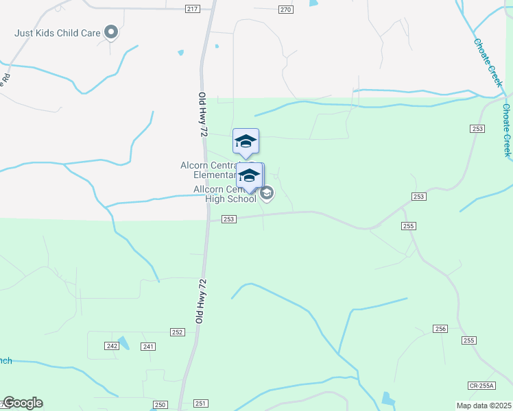 map of restaurants, bars, coffee shops, grocery stores, and more near 20 County Road 254 in Glen