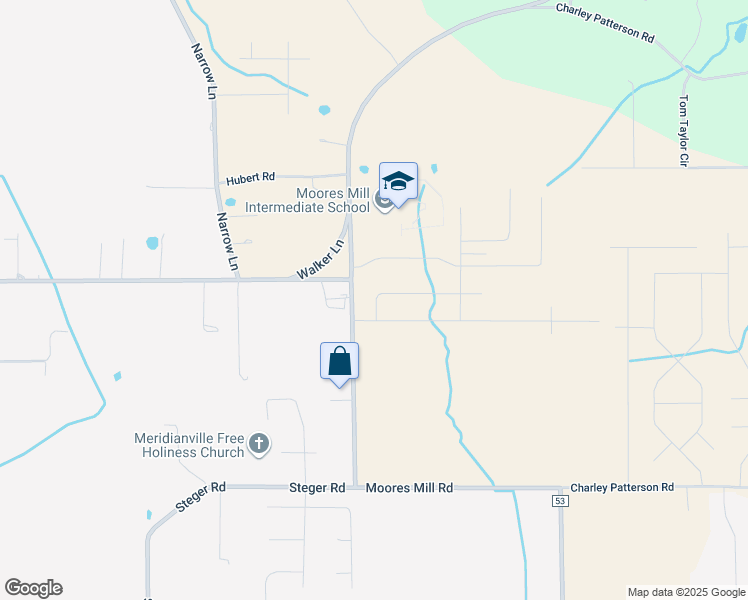 map of restaurants, bars, coffee shops, grocery stores, and more near 153 Shed Road in New Market