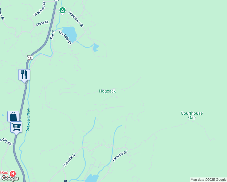 map of restaurants, bars, coffee shops, grocery stores, and more near 852 Black Bear Den Road in Clayton