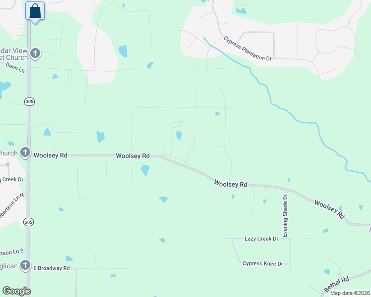 map of restaurants, bars, coffee shops, grocery stores, and more near 9776 Woolsey Road in Olive Branch