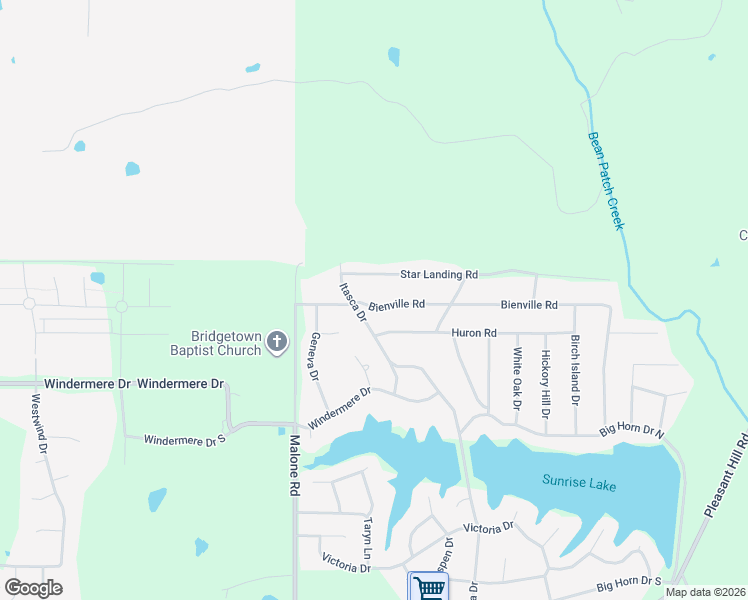 map of restaurants, bars, coffee shops, grocery stores, and more near 2880 Itasca Drive in DeSoto County