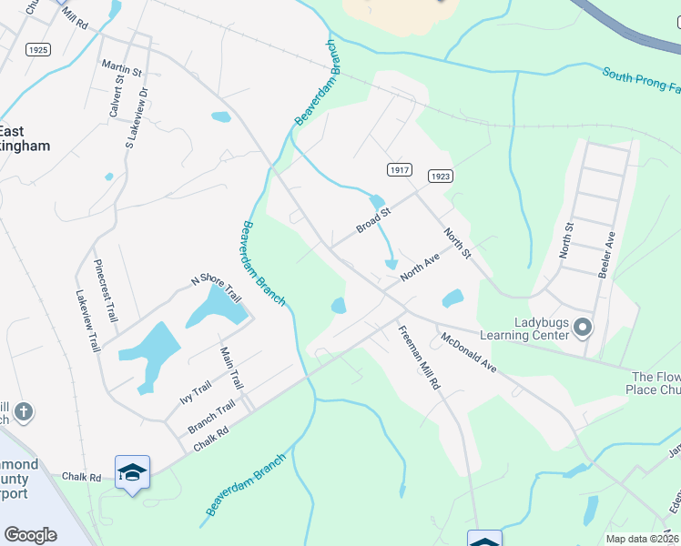 map of restaurants, bars, coffee shops, grocery stores, and more near 100 Broad Street in Hamlet