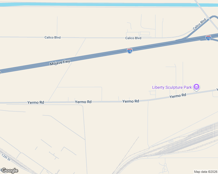map of restaurants, bars, coffee shops, grocery stores, and more near 35833 Rosemary Avenue in Yermo