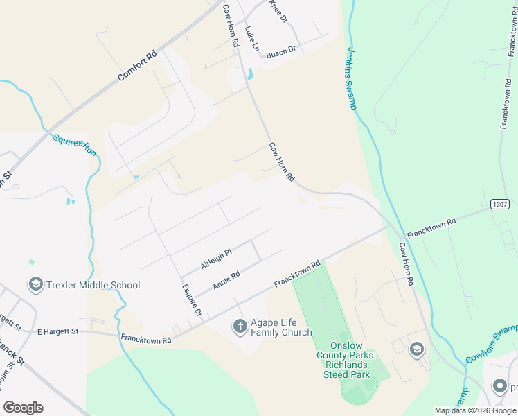 map of restaurants, bars, coffee shops, grocery stores, and more near 201 Groveshire Place in Richlands