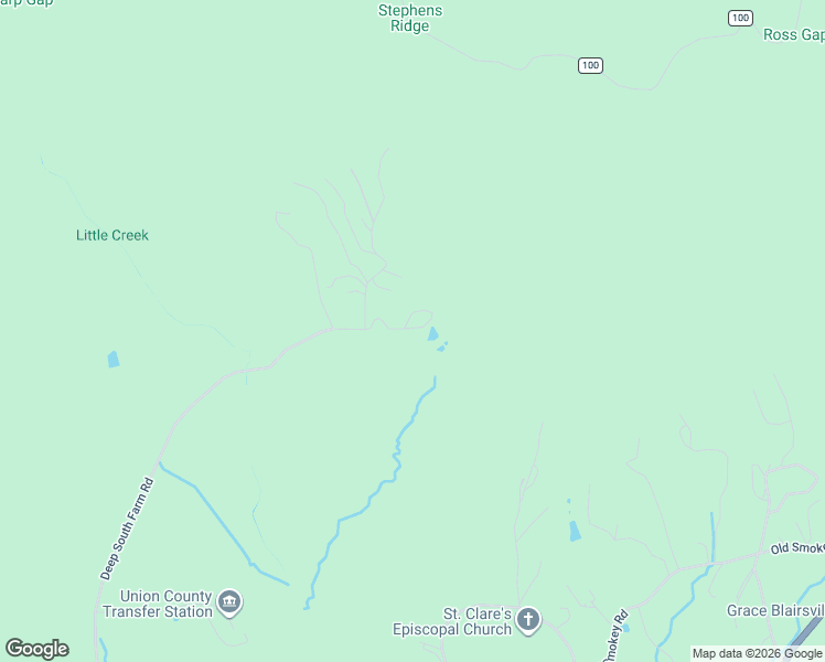 map of restaurants, bars, coffee shops, grocery stores, and more near 1837 Deep South Farm Road in Blairsville