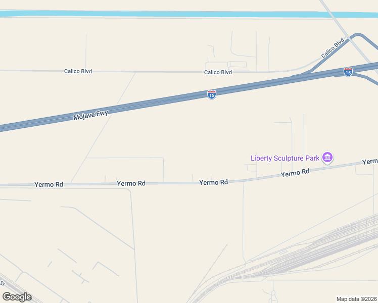 map of restaurants, bars, coffee shops, grocery stores, and more near 35833 Rosemary Avenue in Yermo
