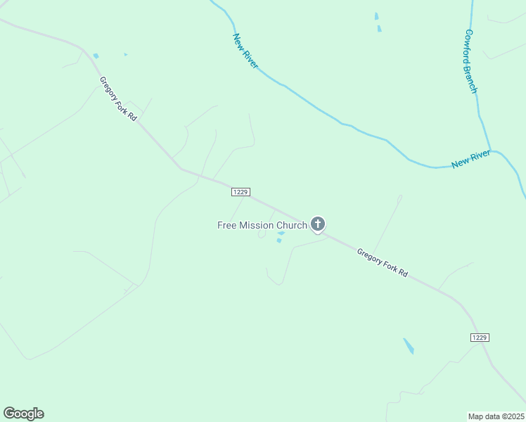 map of restaurants, bars, coffee shops, grocery stores, and more near 1057 Gregory Fork Road in Richlands