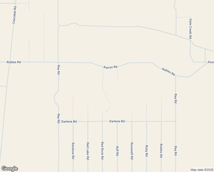 map of restaurants, bars, coffee shops, grocery stores, and more near Red Rock Road in Yucca